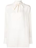Valentino Pussybow Blouse - White