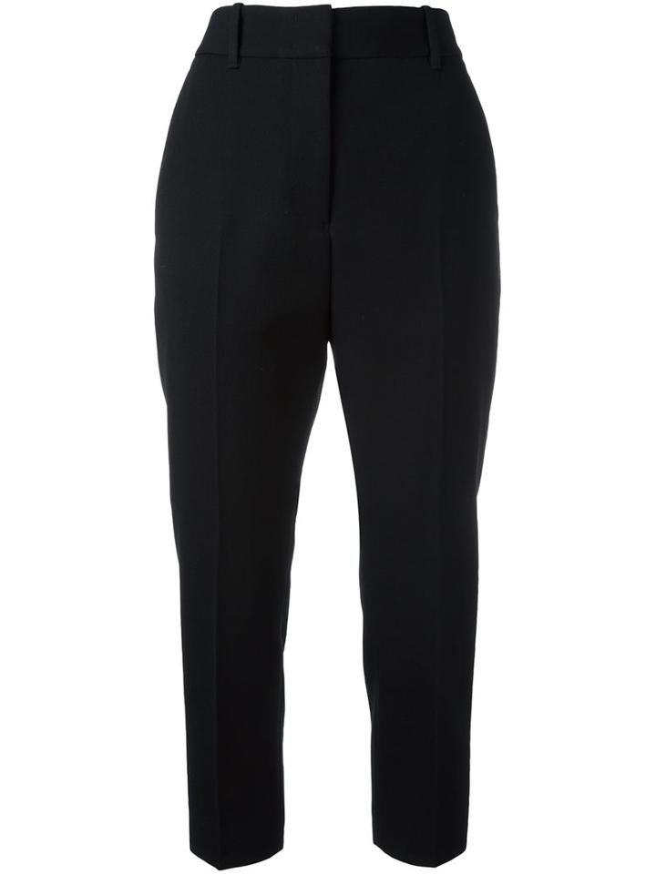 Jil Sander 'bob' Trousers, Women's, Size: 38, Black, Cotton/wool