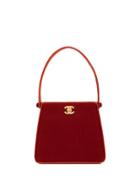 Chanel Pre-owned Velvet Effect Structured Tote