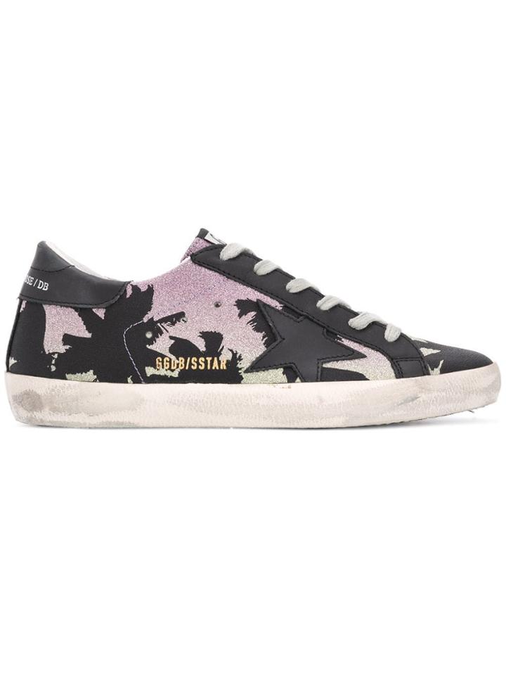 Golden Goose Deluxe Brand Superstar Printed Sneakers - Black