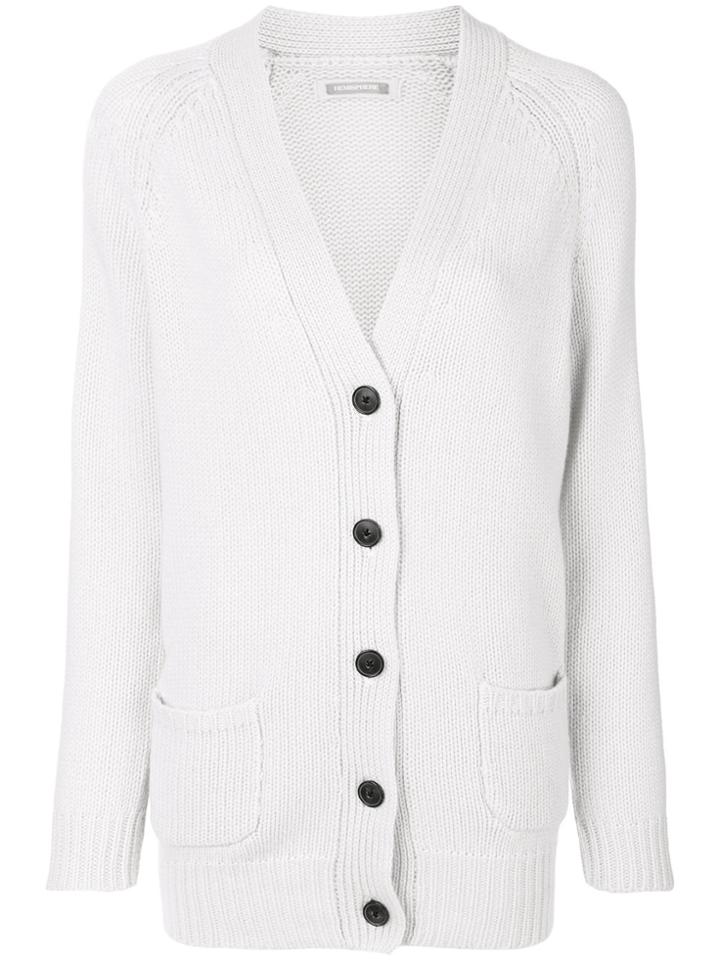 Hemisphere V-neck Cardigan - Nude & Neutrals