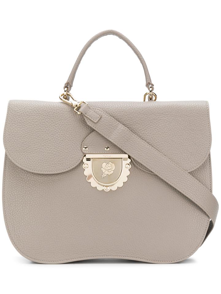Furla Pebbled Grain Tote Bag - Nude & Neutrals