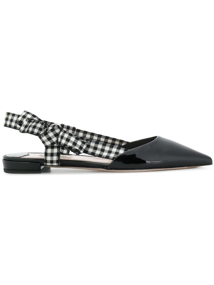 Miu Miu Slingback Pumps - Black