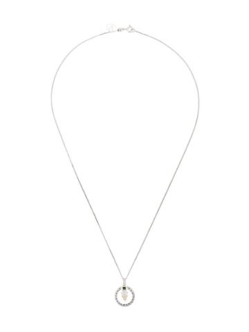 V By Laura Vann Crystal Ring Pendant - Silver