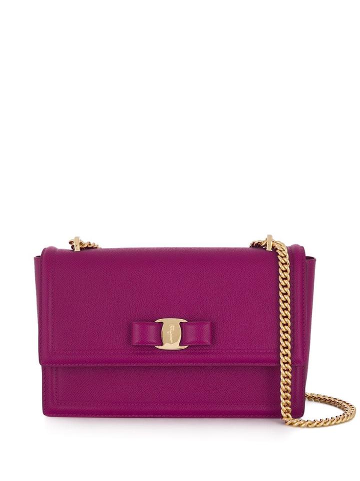 Salvatore Ferragamo Logo Plaque Cross-body Bag - Pink