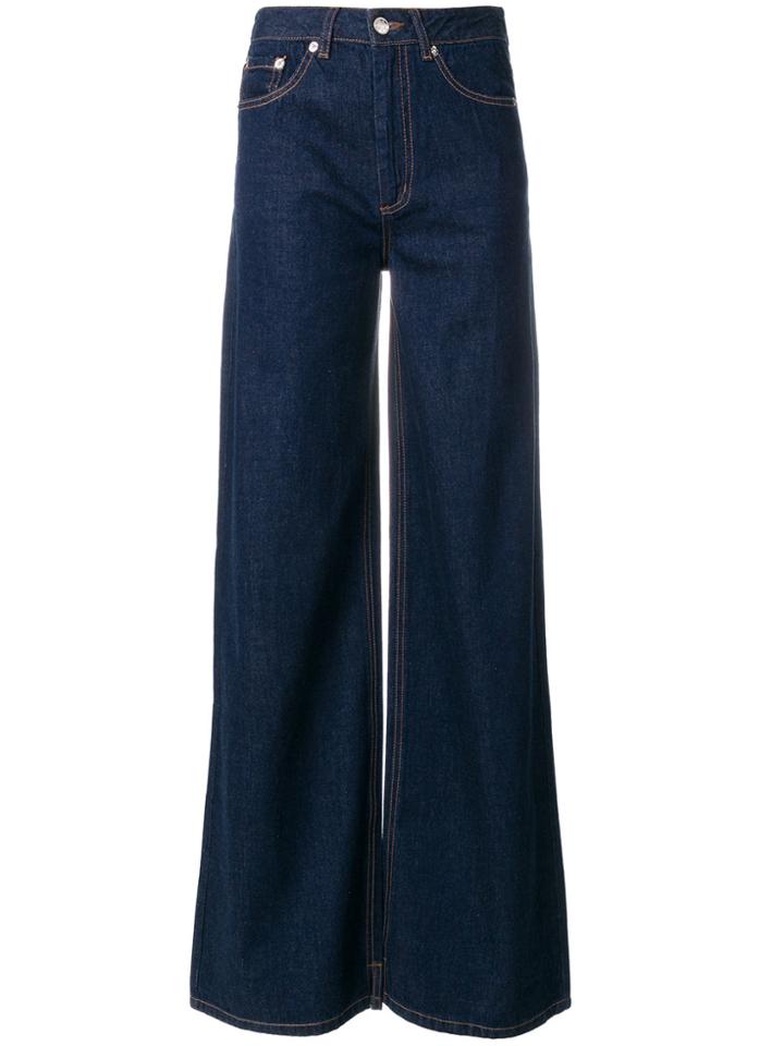 Julia Seemann Wide Leg Jeans - Blue