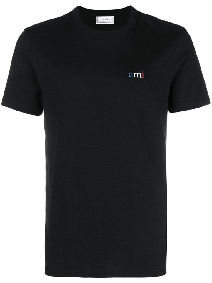 Ami Alexandre Mattiussi T-shirt With Ami Embroidery - Black