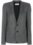 Saint Laurent Single Breasted Blazer - Grey