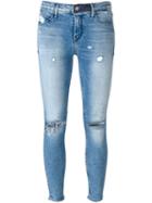 Rta Distressed Skinny Jeans, Women's, Size: 28, Blue, Cotton/polyester/polyurethane