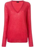 Joseph V-neck Jumper, Women's, Size: Xl, Cashmere