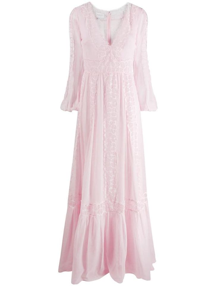 Giambattista Valli Embroidered Detail Evening Dress - Pink