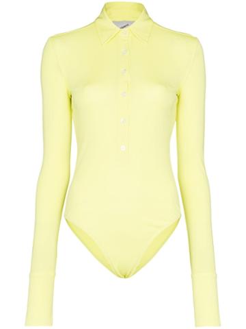 Coperni Shirt Style Bodysuit - Yellow
