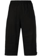 Y-3 Paper Cotton Shorts - Black