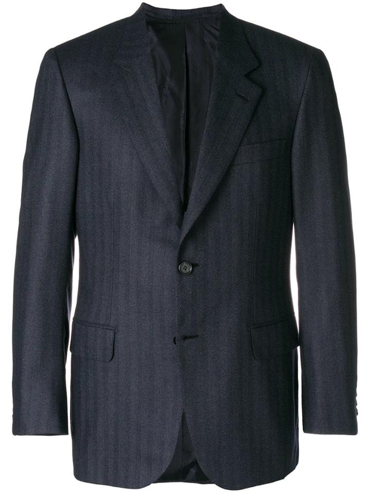 Brioni Striped Blazer - Blue