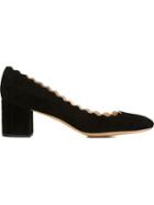 Chloé Lauren Pumps, Women's, Size: 39.5, Black, Suede/leather