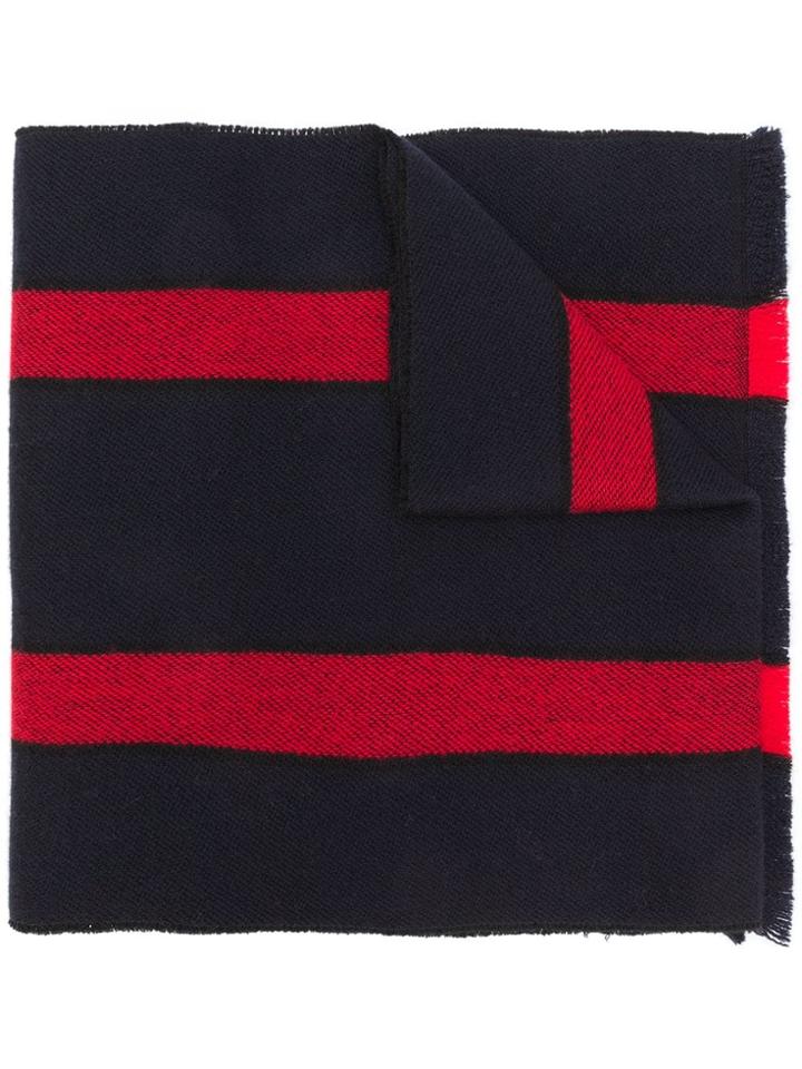 Destin Collage Striped Scarf - Blue