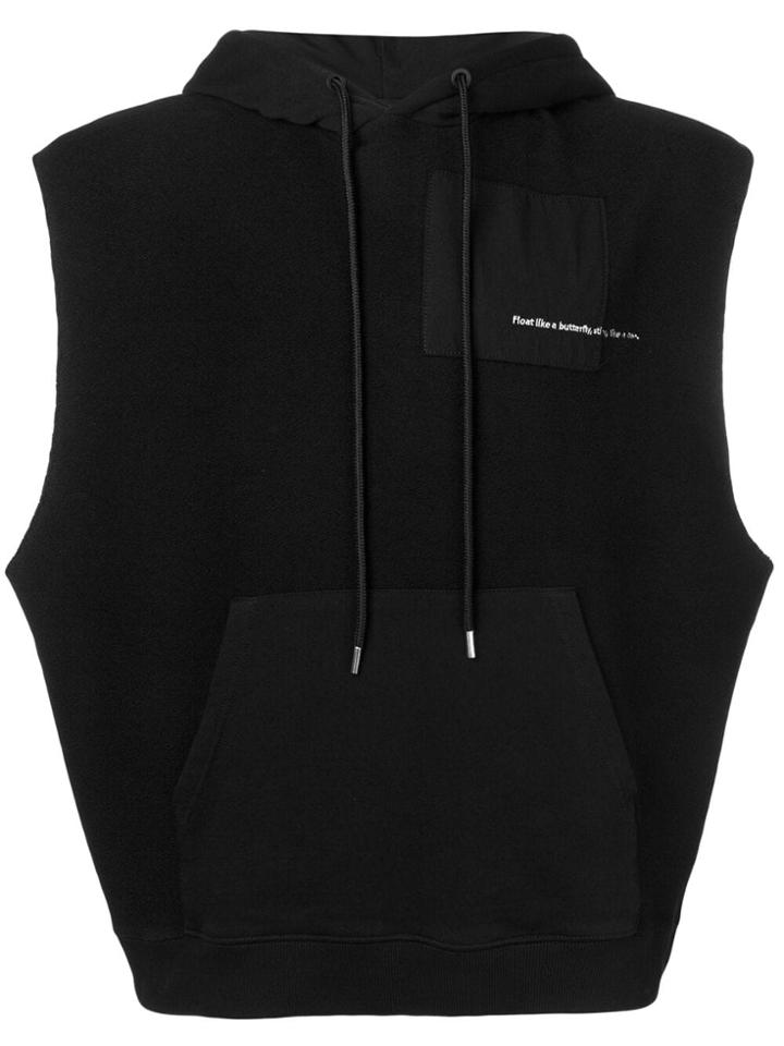 Marcelo Burlon County Of Milan Ali Rings Sleeveless Hoodie - Black