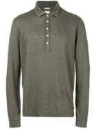 Massimo Alba Long Sleeve Polo Shirt - Green