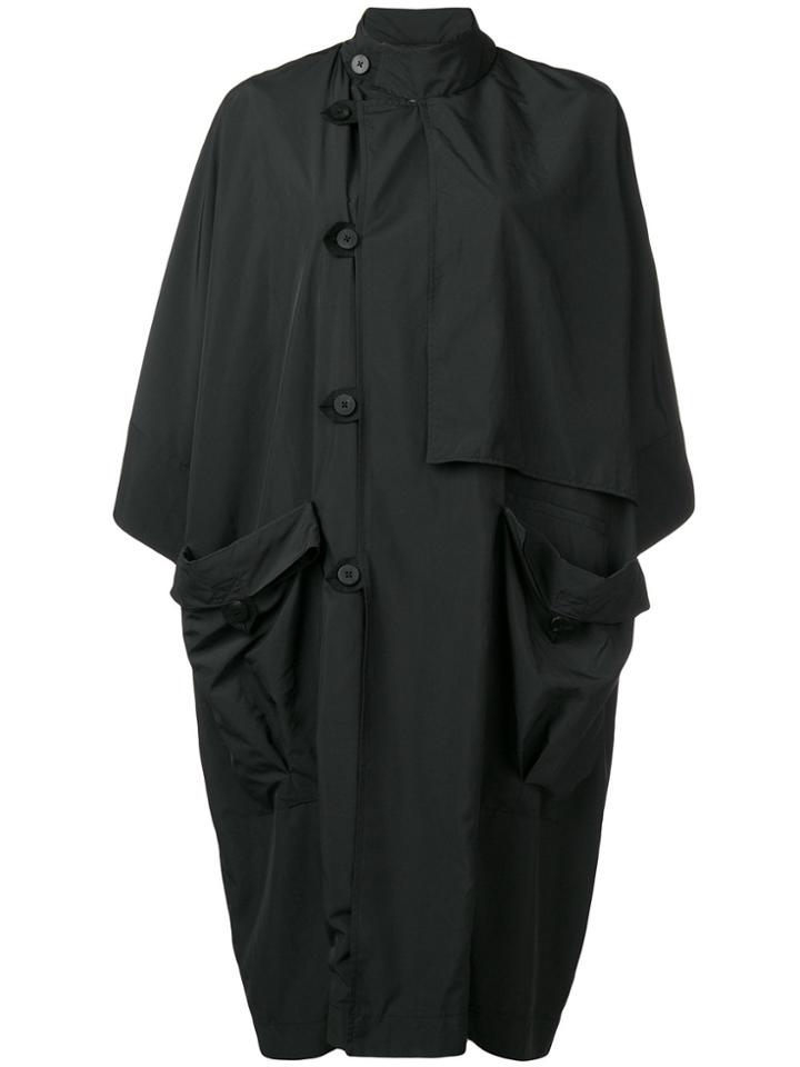 Isabel Benenato Light Loose Fitting Parka - Black