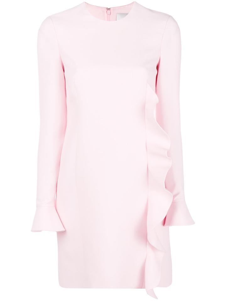 Valentino Ruffle Trim Dress - Pink & Purple