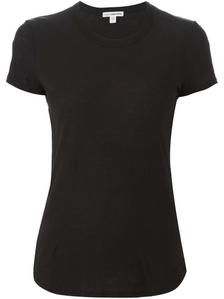 Standard James Perse Sheer Slub Crew Neck Top