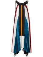 Chloé - Pleated Long Dress - Women - Silk/cotton/polyamide/acetate - 38, Silk/cotton/polyamide/acetate