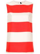 Calvin Klein 205w39nyc Striped Sleeveless Blouse - Red
