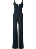 Galvan Fitted Jumpsuit, Women's, Size: 40, Blue, Polyester/spandex/elastane/triacetate