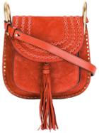 Chloé Hudson Shoulder Bag, Women's, Red, Calf Suede