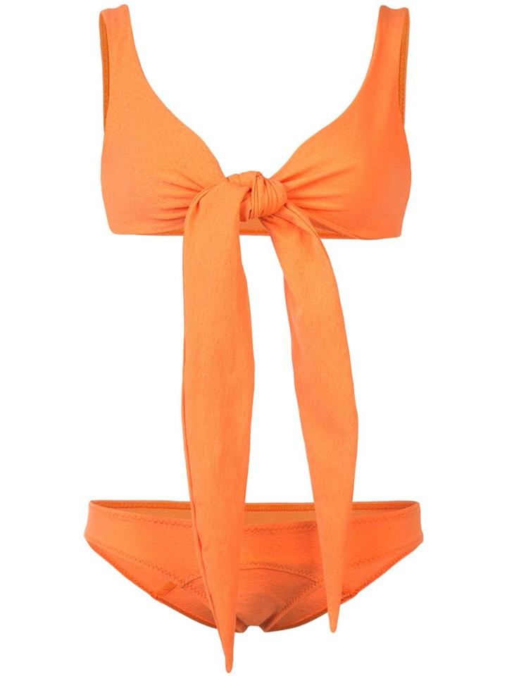 Lisa Marie Fernandez Wrap Bikini - Yellow