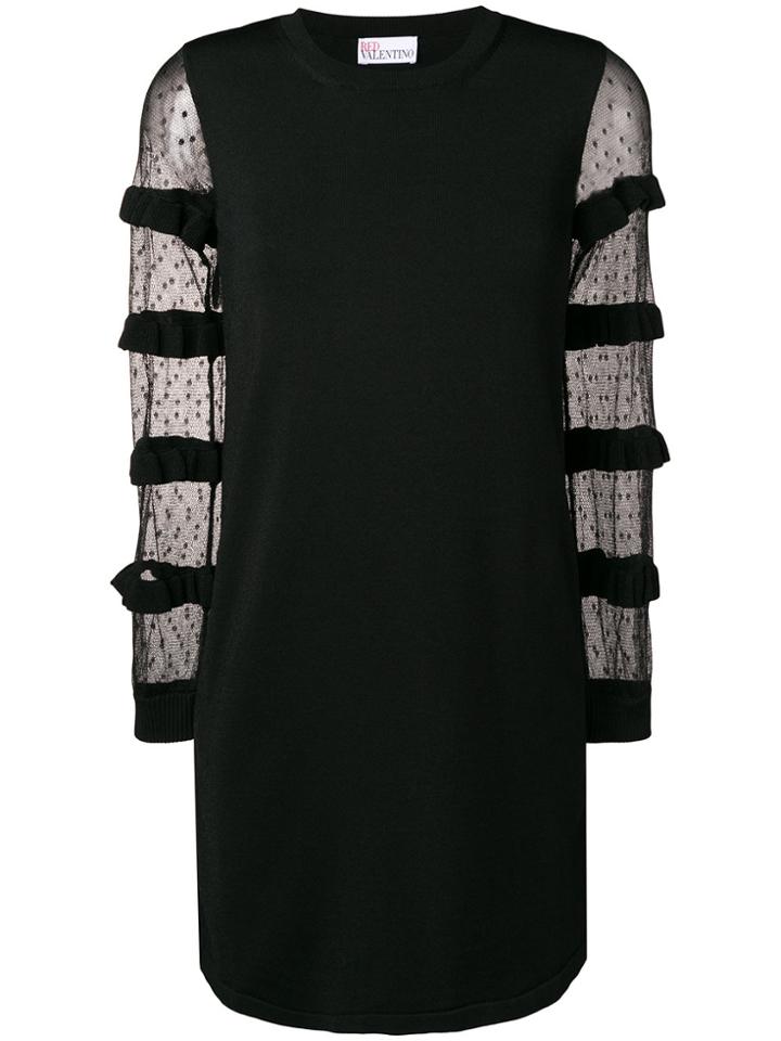 Red Valentino See Through Dress - Black