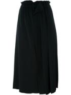 No21 Pleated Midi Skirt, Women's, Size: 44, Black, Viscose/spandex/elastane