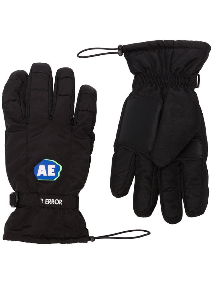 Ader Error Logo-appliqued Gloves - Black