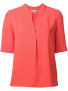 Trina Turk Band Collar Blouse