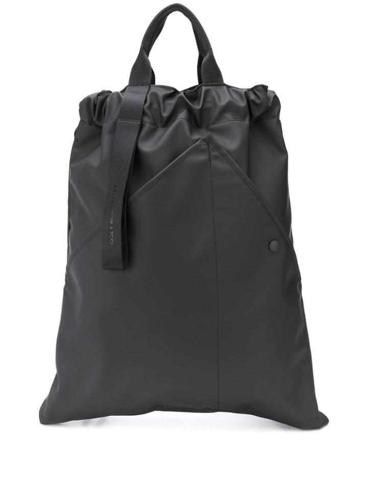 Issey Miyake Drawstring Kinchaku Backpack - Black