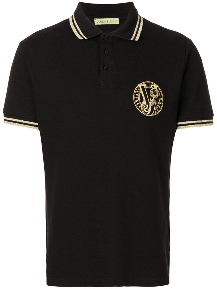 Versace Jeans Classic Design Polo Shirt - Black