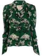 William Vintage 1970's Ossie Clark Floral Shirt - Green