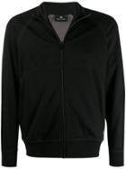 Ps Paul Smith Zip Front Track Jacket - Black