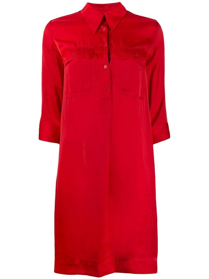 Zadig & Voltaire Roa Chemise Dress - Red