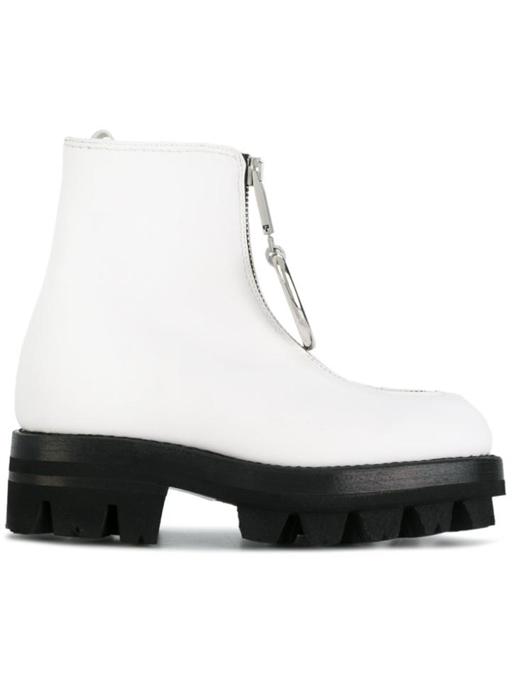 Alyx D-ring Zipped Boots - White