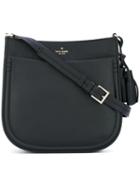 Logo Print Shoulder Bag - Women - Calf Leather/polyester - One Size, Black, Calf Leather/polyester, Kate Spade