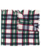 Alex Mill Checked Long Scarf - Green