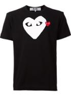 Comme Des Garçons Play Printed Heart T-shirt, Men's, Size: Large, Black, Cotton