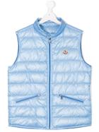 Moncler Kids Padded Quilted Gilet - Blue