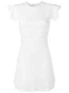 Giambattista Valli Scalloped Sleeve Dress - White