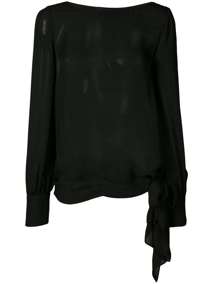 Thomas Wylde - Petunia Blouse - Women - Silk - M, Black, Silk