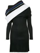 Y / Project Off-shoulder Knitted Dress - Black