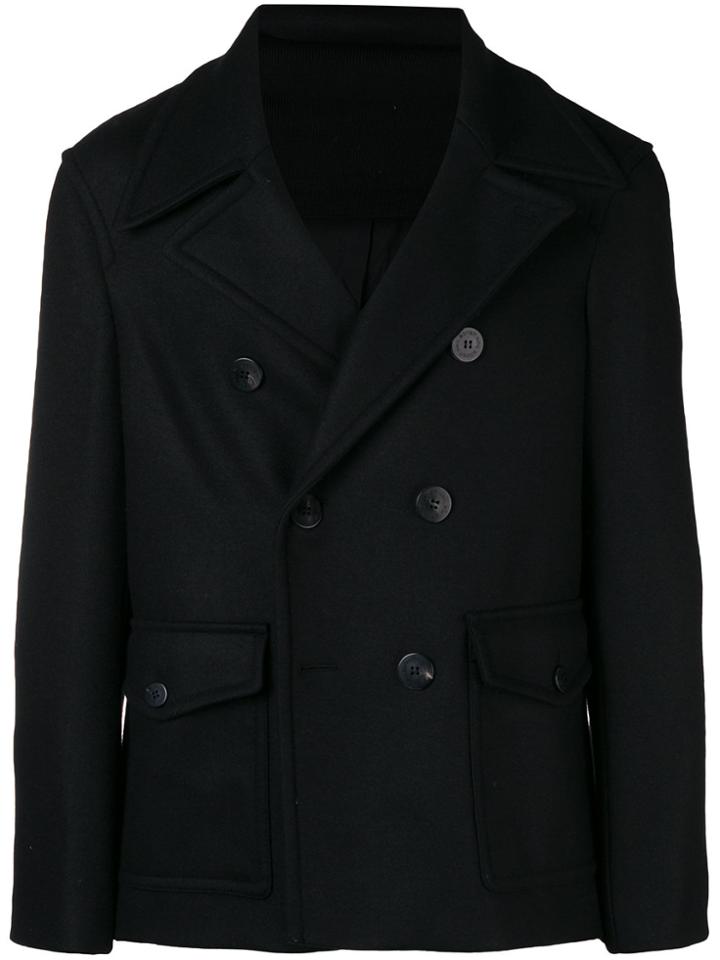 Neil Barrett Short Double-breasted Jacket - Black