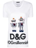 Dolce & Gabbana Robot Designer's Patch T-shirt - White