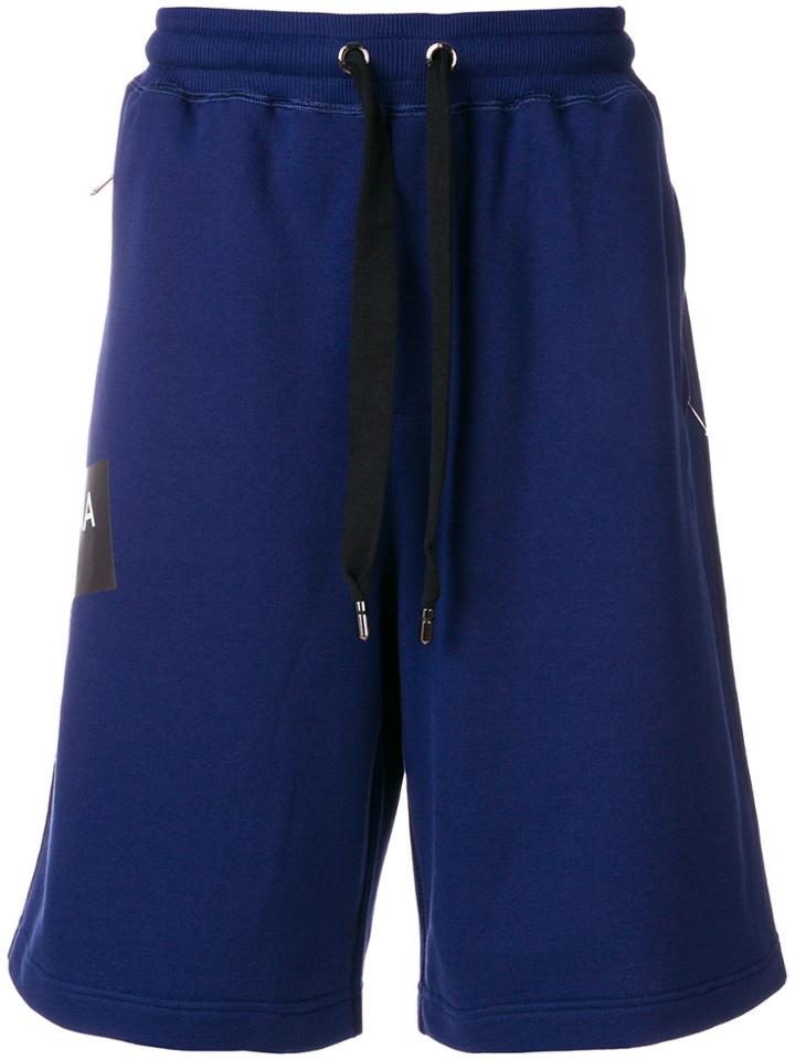 Dolce & Gabbana Logo Tape Track Shorts - Blue